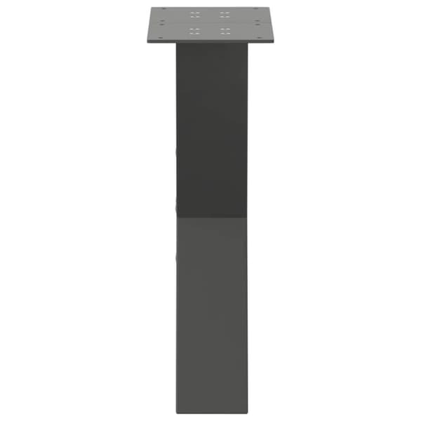 vidaXL Salongbordben X-formet 2 stk antrasitt 28x(42-43) cm stål