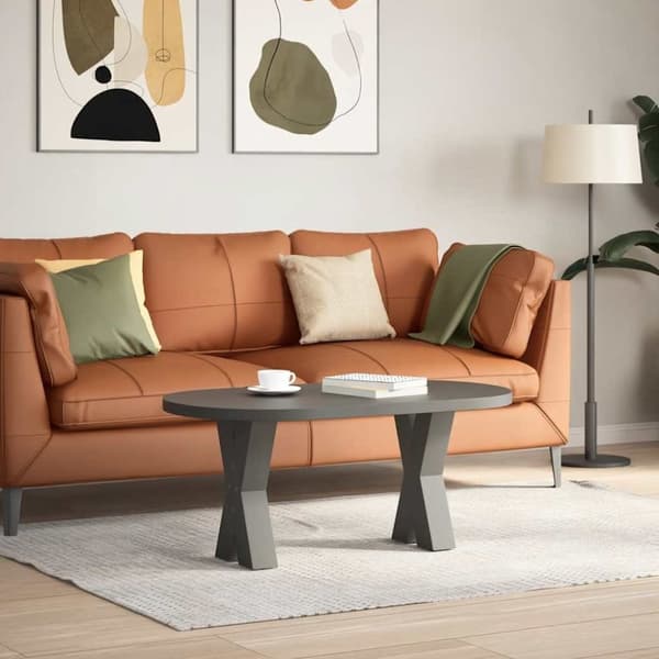 vidaXL Salongbordben X-formet 2 stk antrasitt 28x(42-43) cm stål