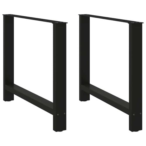 Soffbordsben svart 2 st 90x(72-73) cm stål