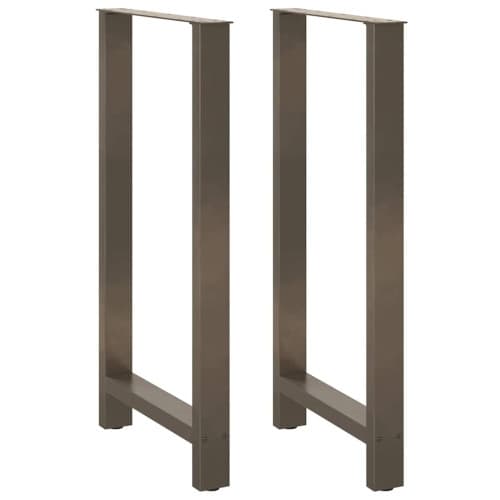 Soffbordsben naturstål 2 st 60x(110-111) cm stål