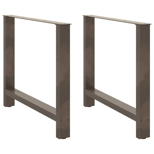 Soffbordsben naturstål 2 st 100x(72-73) cm stål