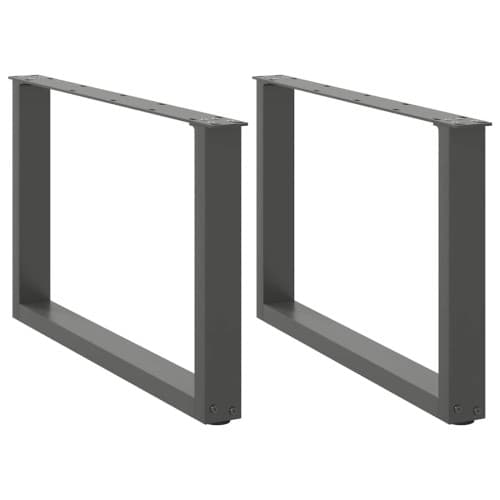 Soffbordsben U-formade 2 st antracit 60x(42-43) cm stål