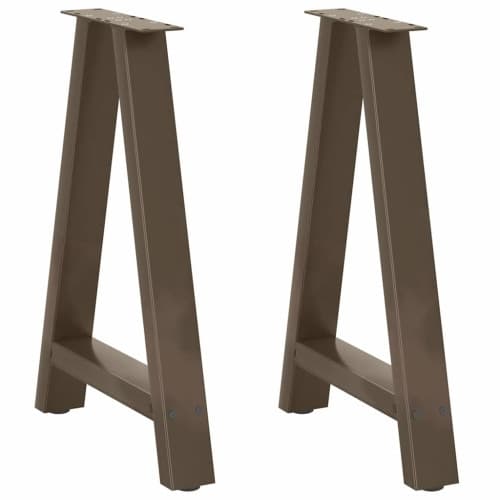Soffbordsben A-formade 2 st 60x(72-73) cm stål
