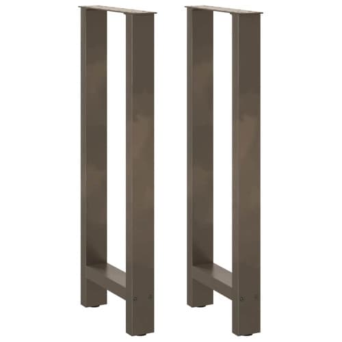 Soffbordsben naturstål 2 st 50x(100-101) cm stål