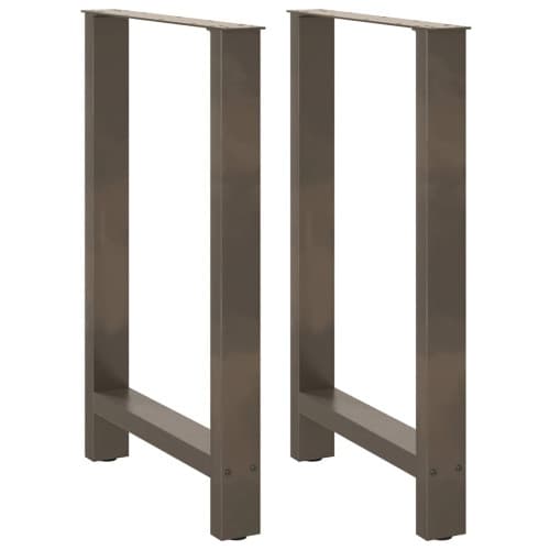 Soffbordsben naturstål 2 st 60x(90-91) cm stål