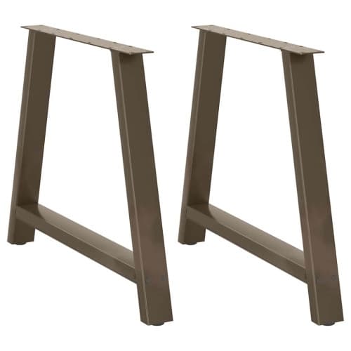 Matbordsben A-formade 2 st 90x(72-73) cm stål