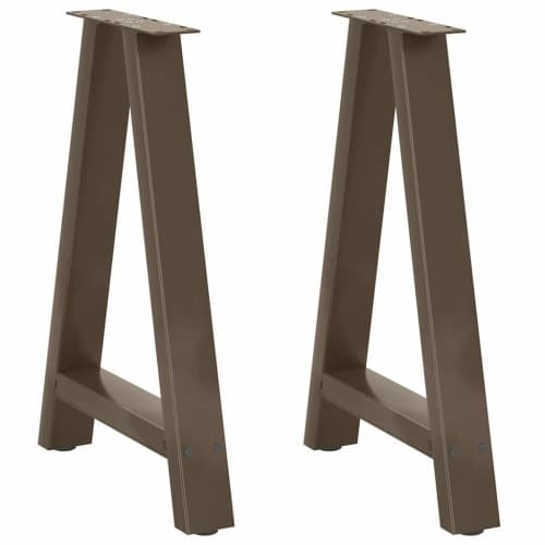 Matbordsben A-formade 2 st 50x(72-73) cm stål