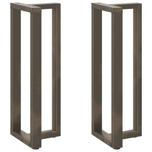 Barbordsben T-formade 2 st svarta 50x35x(110-111) cm stål