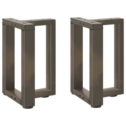 Soffbordsben T-formade 2 st svarta 28x25x(42-43) cm stål