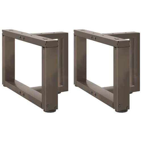 Soffbordsben T-formade 2 st svarta 40x25x(30-31) cm stål