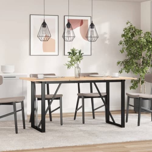 Bordsben för matbord O-ram 140x60x73 cm stål