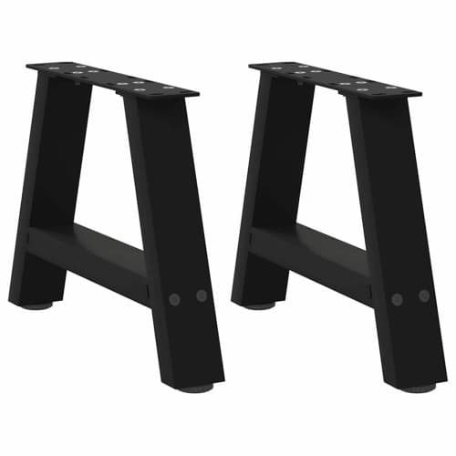 Soffbordsben A-formade 2 st svarta 50x(30-31) cm stål