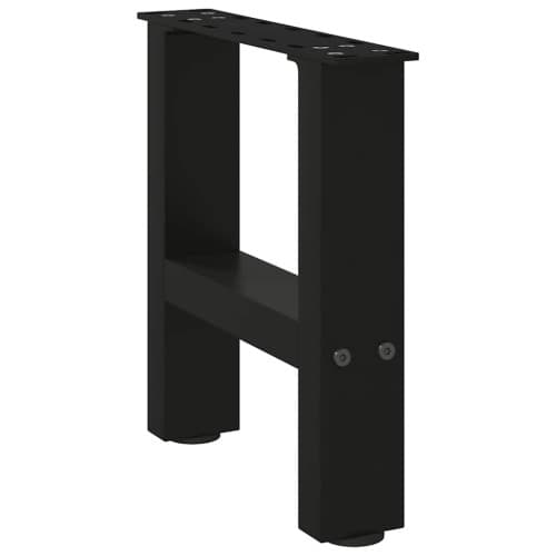 Soffbordsben svarta 2 st 40x(30-31) cm stål