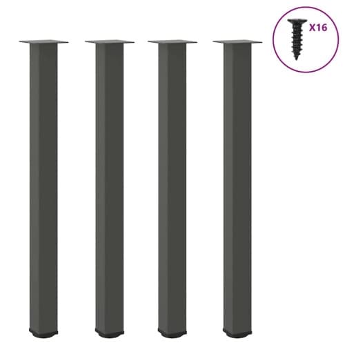 Soffbordsben 4 st antracit 110-112 cm stål