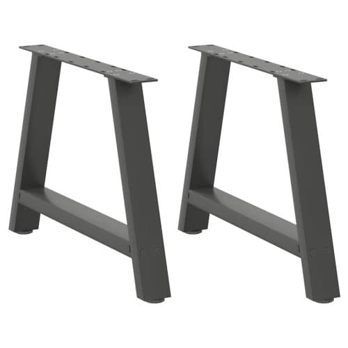 Soffbordsben A-formade 2 st antracit 70x(42-43) cm stål