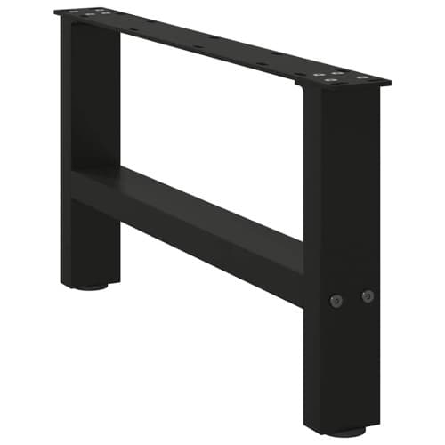 Soffbordsben svart 2 st 60x(30-31) cm stål