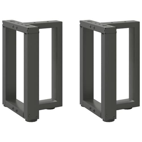 Soffbordsben T-formade 2 st antracit 28x25x(42-43) cm stål