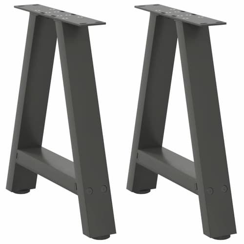 Soffbordsben A-formade 2 st antracit 38x(42-43) cm stål