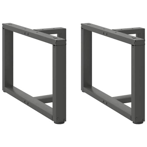 Soffbordsben T-formade 2 st antracit 60x25x(42-43) cm stål