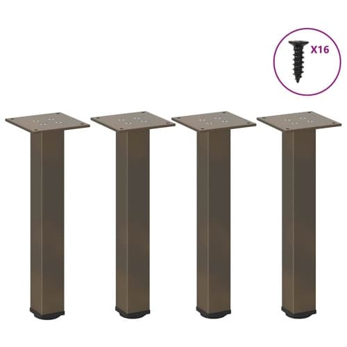 Soffbordsben 4 st naturstål 30-32 cm stål