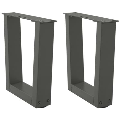 Matbordsben V-formade 2 st antracit 40x(30-31,3) cm stål