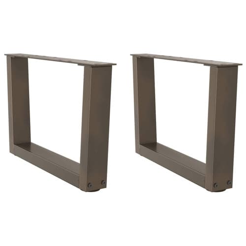 Soffbordsben V-formade 2 st naturstål 50x(30-31,3) cm stål