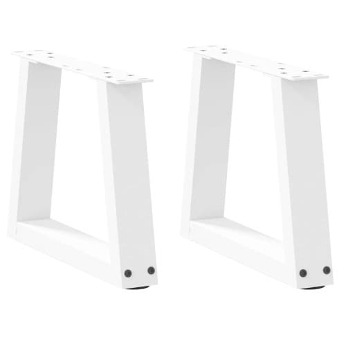 Soffbordsben V-formade 2 st vita 40x(30-31,3) cm stål