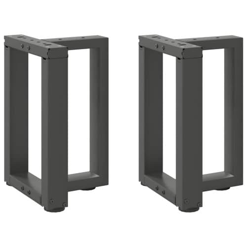 Soffbordsben T-formade 2 st antracit 38x25x(42-43) cm stål