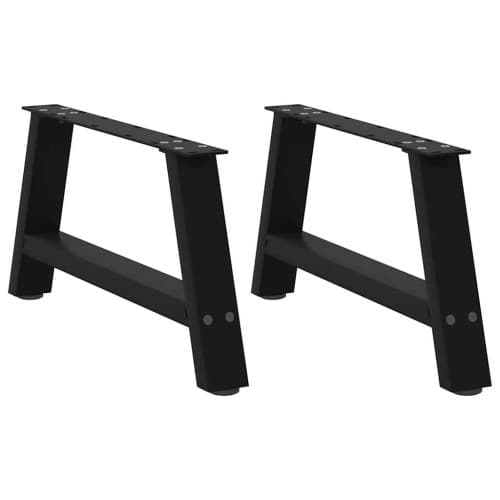 Soffbordsben A-formade 2 st svart 60x(30-31) cm stål