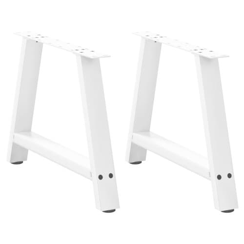 Soffbordsben A-formade 2 st vita 70x(42-43) cm stål