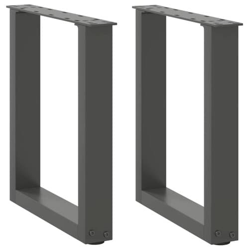 Soffbordsben U-formade 2 st antracit 28x(42-43) cm stål