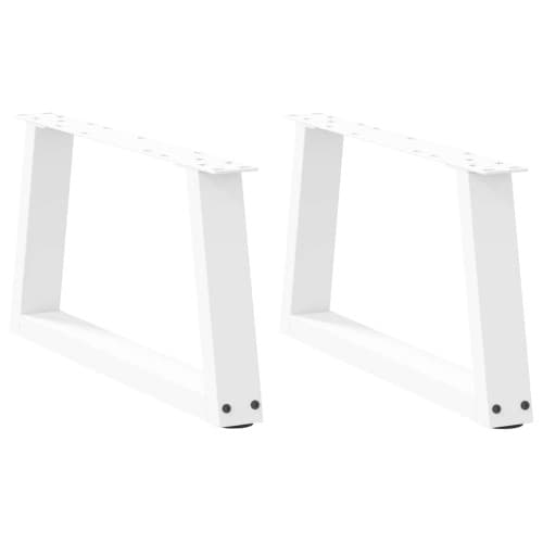 Soffbordsben V-formade 2 st vita 50x(30-31,3) cm stål
