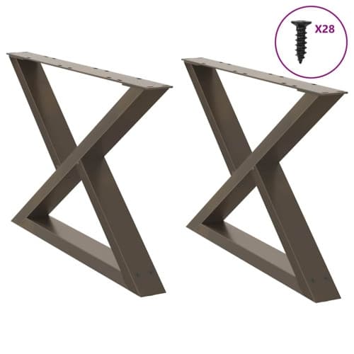Soffbordsben 2 st naturstål 70x(42-43,3) cm stål
