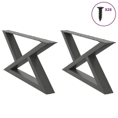 Soffbordsben 2 st antracit 70x(30-31,3) cm stål