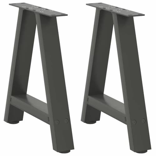 Soffbordsben A-formade 2 st antracit 50x(42-43) cm stål