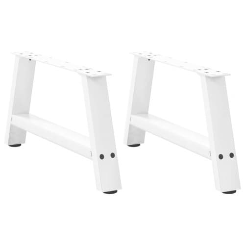 Soffbordsben A-formade 2 st vita 60x(30-31) cm stål