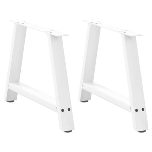 Soffbordsben A-formade 2 st vita 60x(42-43) cm stål