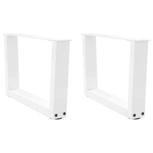 Soffbordsben V-formade 2 st vita 50x(30-31,3) cm stål