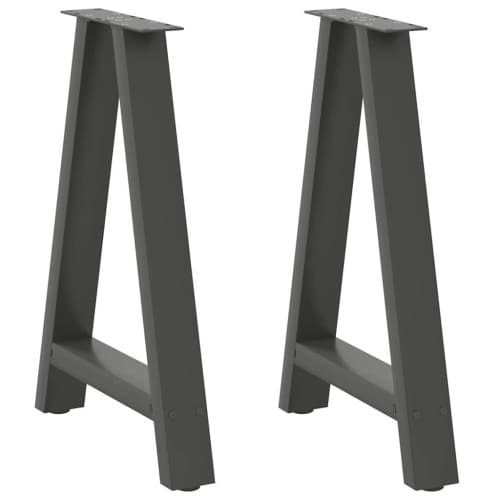 Soffbordsben A-formade 2 st antracit 50x(72-73) cm stål