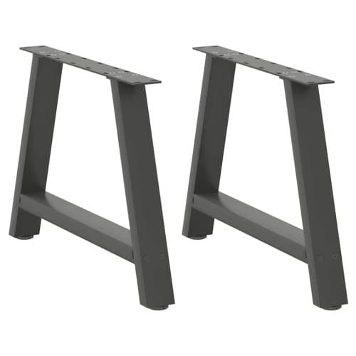 Soffbordsben A-formade 2 st antracit 60x(42-43) cm stål