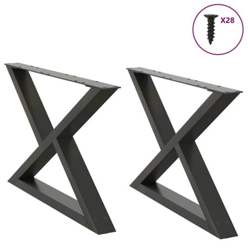 Soffbordsben 2 st antracit 70x(42-43,3) cm stål