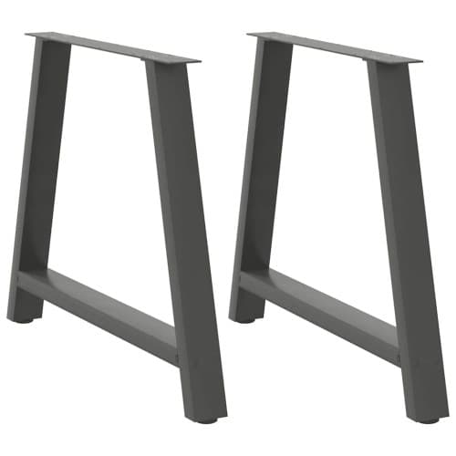 Soffbordsben A-formade 2 st antracit 100x(72-73) cm stål