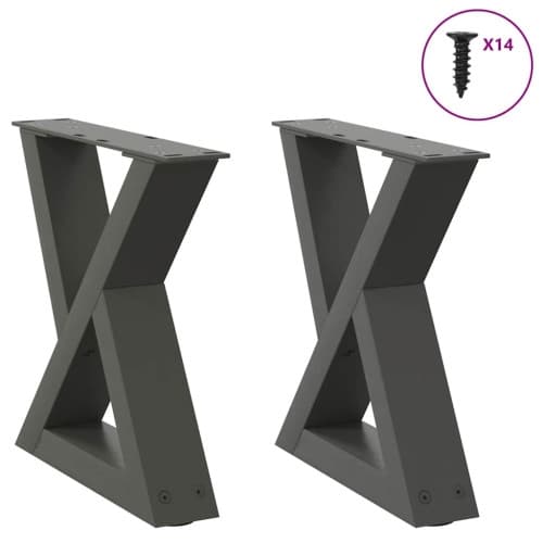 Soffbordsben 2 st antracit 40x(30-31,3) cm stål