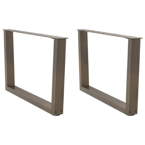 Soffbordsben V-formade 2 st naturstål 70x(42-43,3) cm stål