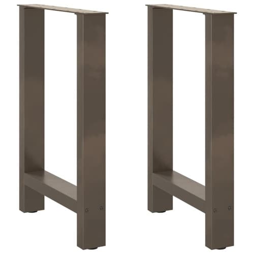Soffbordsben naturstål 2 st 50x(72-73) cm stål