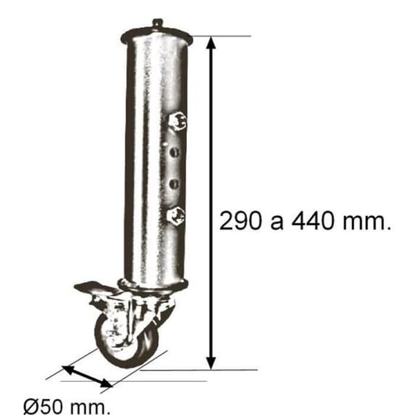 IMEX EL ZORRO - Justerbar 4-benets Kænguru med hjul og bremse - 81430