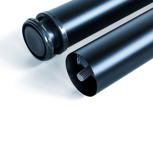 Emuca Set med 4 bordsben, diameter 60 mm, H 710 mm, stål, svartmålad