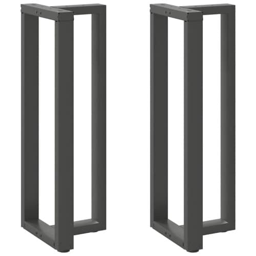 Barbordsben T-formade 2 st antracit 40x35x(110-111) cm stål