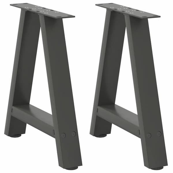 Soffbordsben A-formade 2 st antracit 38x(42-43) cm stål
