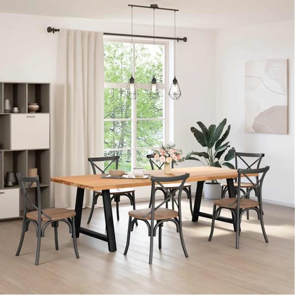 Soffbordsben A-formade 2 st svart 100x(72-73) cm stål